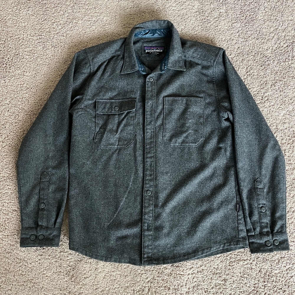 Patagonia Long Sleeve Recycled Wool Shirt